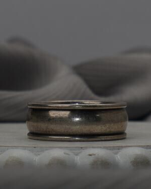 James Avery Sterling Silver External Wedding Band Ring 10.4G / Sz 12/ 8.8mm